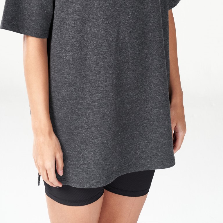 Code Oversized Live in Tee - Black Marl